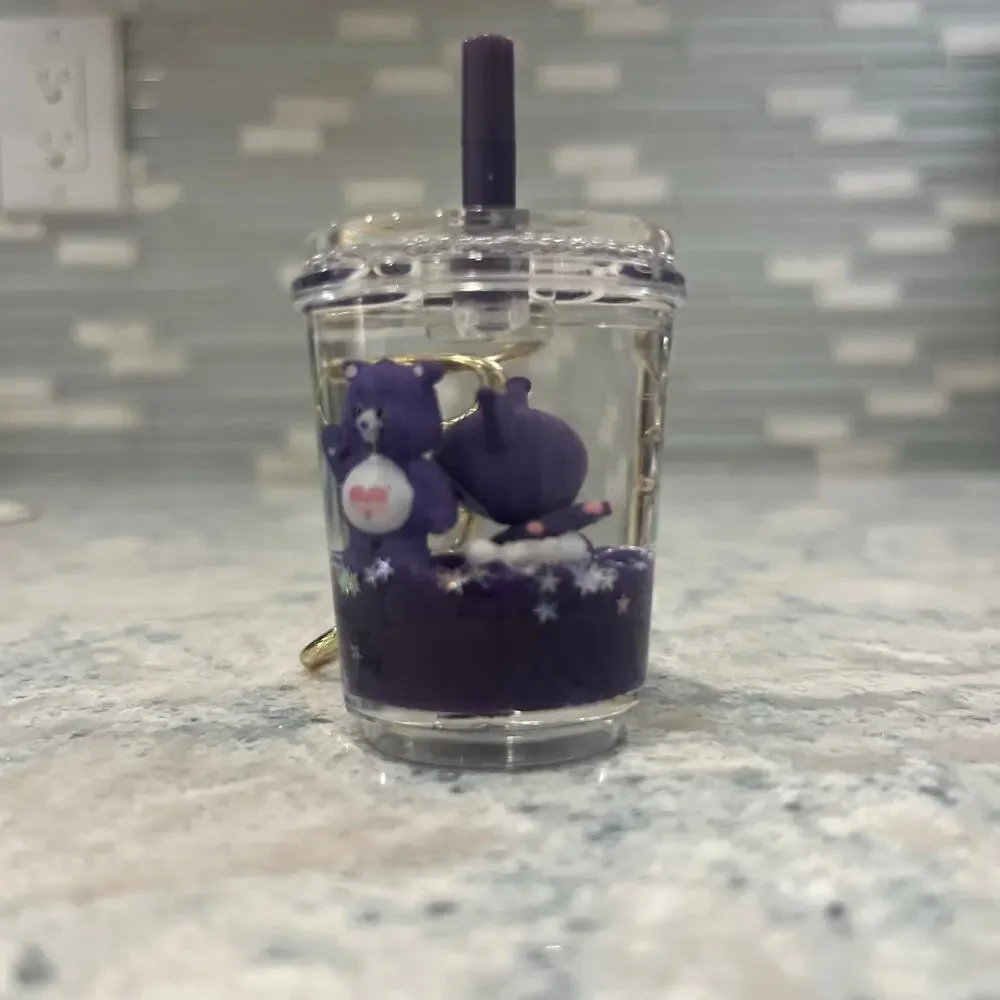 Tsunameez Hello Kitty x Care Bears Boba Keychain - Kuromi & Harmony Bear